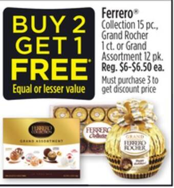 Dollar General Ferrero collection or grand rocher or grand assortment offer