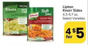 Albertsons Lipton Knorr Sides offer