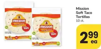 Albertsons Mission Soft Taco Tortillas 10 ct. offer