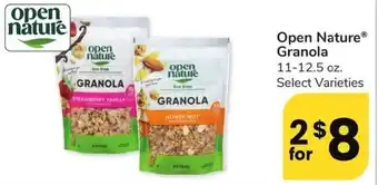 Albertsons Open Nature Granola offer