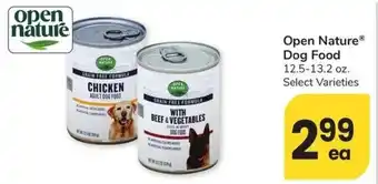 Albertsons Open Nature Dog Food offer