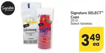 Albertsons Signature SELECT Cups offer
