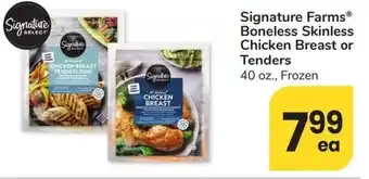 Albertsons Signature Farms Boneless Skinless Chicken Breast or Tenders offer