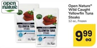 Albertsons Open Nature Wild Caught Yellowfin Tuna Steaks offer