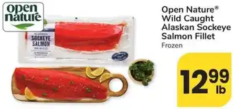 Albertsons Open Nature Wild Caught Alaskan Sockeye Salmon Fillet offer