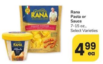 Albertsons Rana Pasta or Sauce offer
