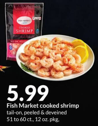 Hy-Vee Fish Market cooked shrimp offer
