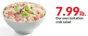 Hy-Vee Our own imitation crab salad offer