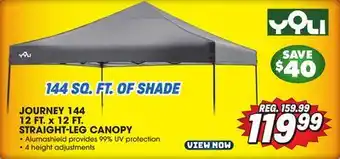 Big 5 Yoli journey 144 12' x 12' straight-leg canopy offer