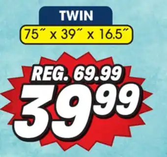 Big 5 Intex twin 16.5 deluxe pillow rest dura-beam airbed with built-in electric pump offer