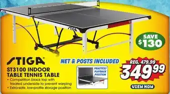 Big 5 Stiga st3100 indoor table tennis table offer