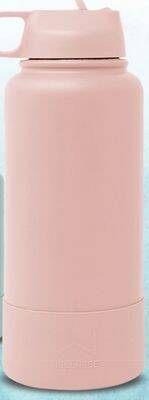 Big 5 Wellness 32 oz. stainless steel bottle with flip straw and silicone boot offer