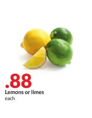 Hy-Vee Lemons or limes offer