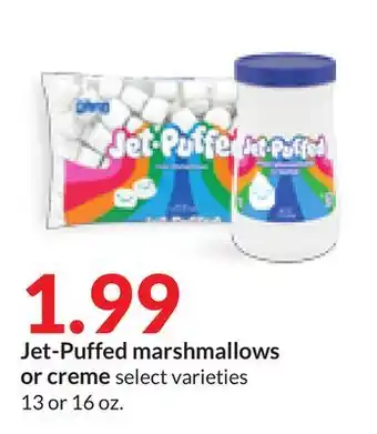 Hy-Vee Jet-puffed marshmallows or creme offer