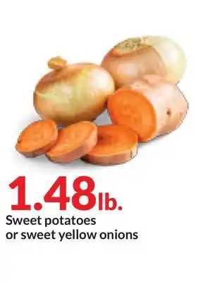 Hy-Vee Sweet potatoes or sweet yellow onions offer
