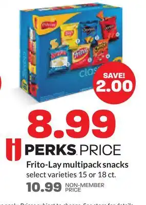 Hy-Vee Frito-lay multipack snacks offer