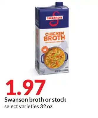 Hy-Vee Swanson broth or stock offer