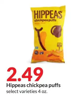 Hy-Vee Hippeas chickpea puffs offer