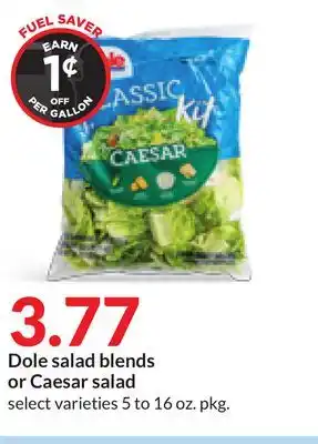 Hy-Vee Dole salad blends or caesar salad offer