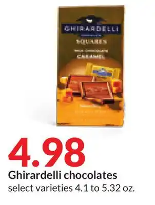 Hy-Vee Ghirardelli chocolates offer