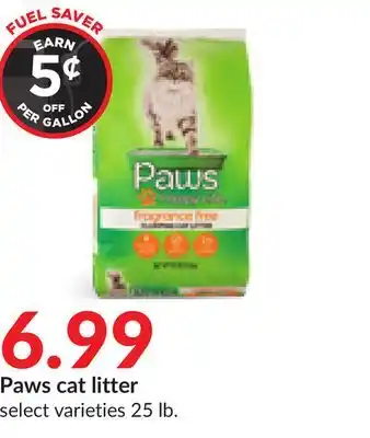 Hy-Vee Paws cat litter offer