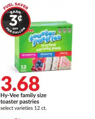 Hy-Vee Hy-vee family size toaster pastries offer