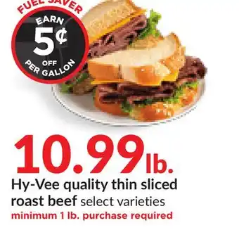 Hy-Vee Hy-vee quality thin sliced roast beef offer