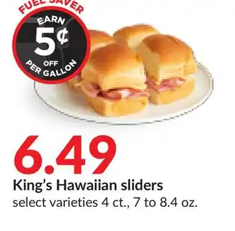 Hy-Vee King's hawaiian sliders offer