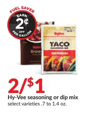 Hy-Vee Hy-vee seasoning or dip mix offer