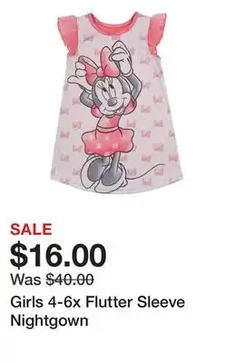 Belk Girls 4-6x flutter sleeve nightgown offer