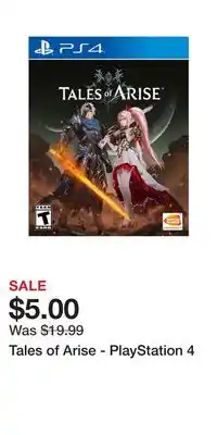 Game Stop Tales of arise - playstation 4 offer