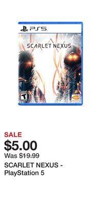 Game Stop Scarlet nexus - playstation 5 offer