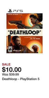 Game Stop Deathloop - playstation 5 offer