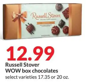 Hy-Vee Russell Stover WOW box chocolates select varieties 17.35 or 20 oz. offer