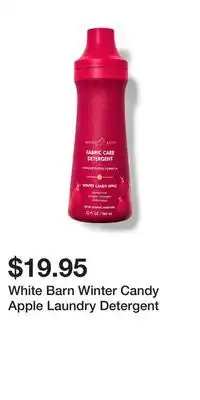 Bath & Body Works White barn winter candy apple laundry detergent offer