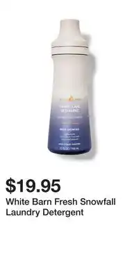 Bath & Body Works White barn fresh snowfall laundry detergent offer