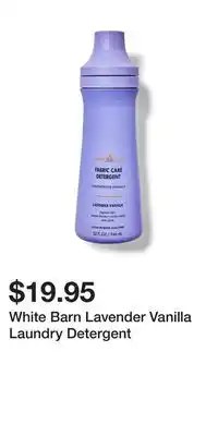 Bath & Body Works White barn lavender vanilla laundry detergent offer