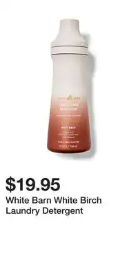 Bath & Body Works White barn white birch laundry detergent offer