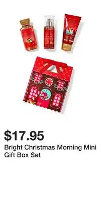 Bath & Body Works Bright christmas morning mini gift box set offer