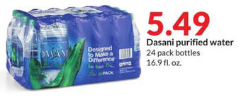 Hy-Vee Dasani purified water offer