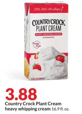 Hy-Vee Country Crock Plant Cream heavy whipping cream 16.9 fl. oz. offer