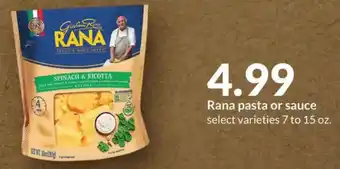 Hy-Vee Rana pasta or sauce select varieties 7 to 15 oz. offer