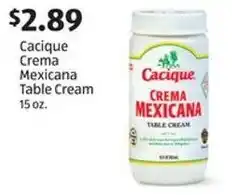 Aldi Cacique Crema Mexicana Table Cream 15 oz. offer