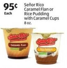 Aldi Señor Rico Caramel Flan or Rice Pudding with Caramel Cups offer