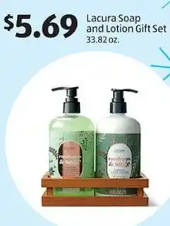Aldi Lacura Soap and Lotion Gift Set offer