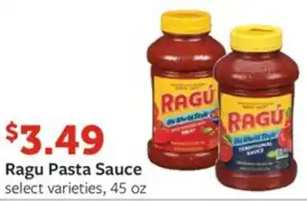 Fareway Ragu Pasta Sauce select varieties, 45 oz offer