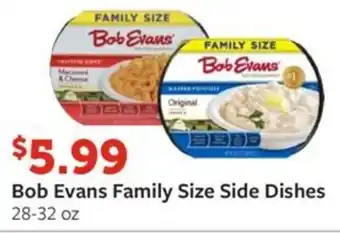 Fareway Bob Evans Family Size Side Dishes 28-32 oz offer