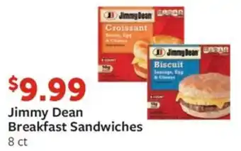 Fareway Jimmy Dean Breakfast Sandwiches 8 ct offer