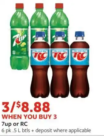 Fareway 7up or RC offer