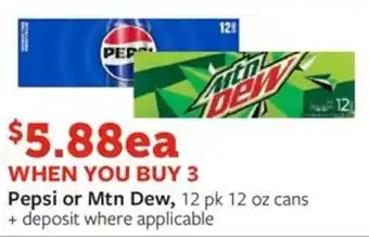 Fareway Pepsi or Mtn Dew offer